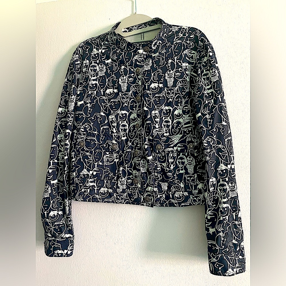 MOSCHINO JEANS WINDBREAKER RAIN JACKET, SIZE 46(12)
